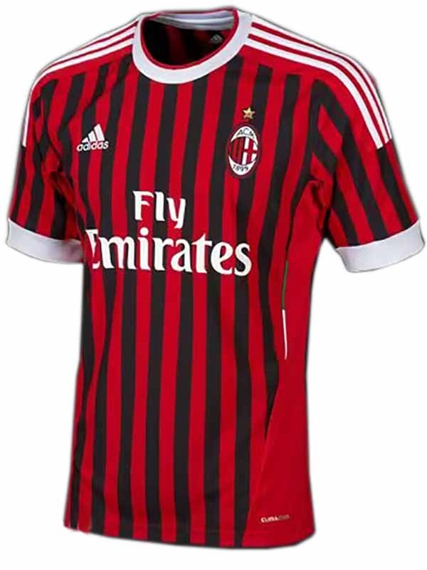 AC milan home jersey mens retro shirt 2011-2012